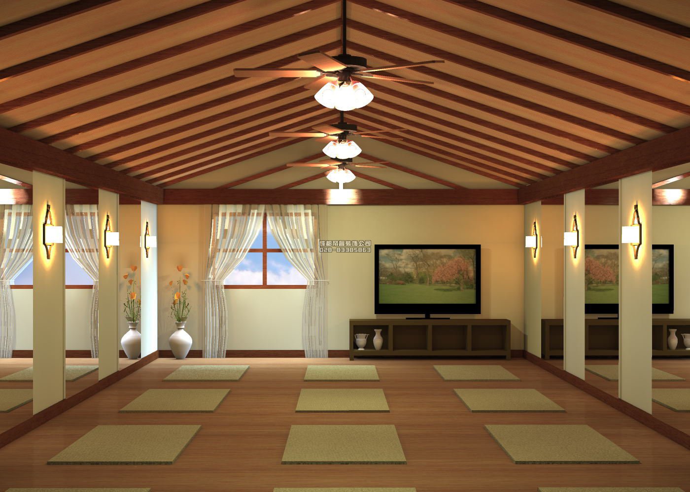 90平米小型瑜伽馆装修技巧