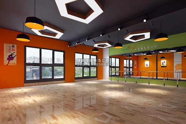 高档少儿舞蹈室装修两个设计原则