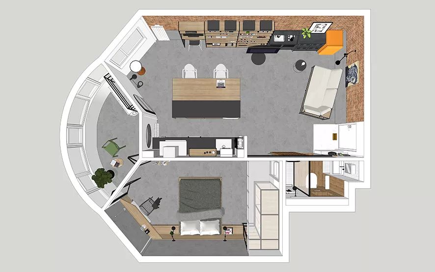 小户型家庭装修设计图纸