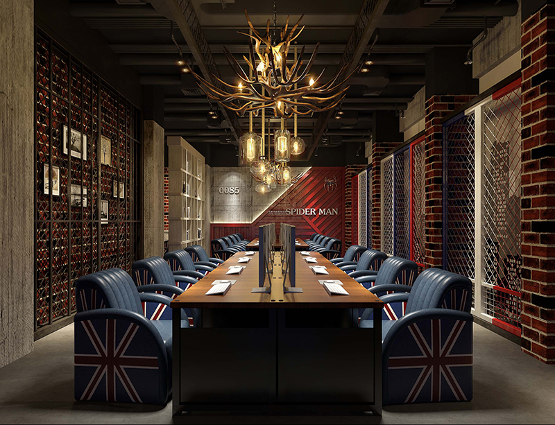 成都网红网咖装修设计效果图