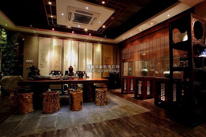 成都中式古玩店铺装修都有哪些设计细节？