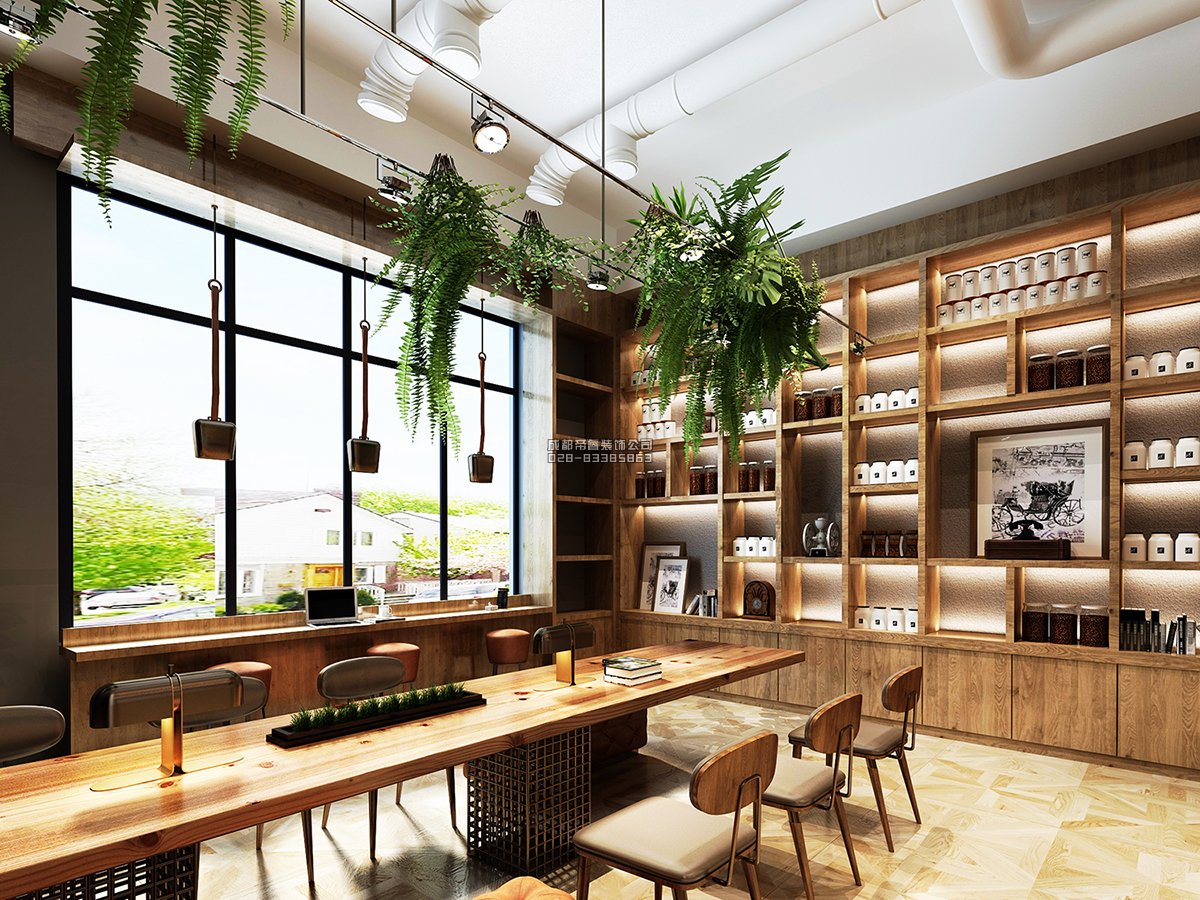 咖啡厅墙面装修效果图