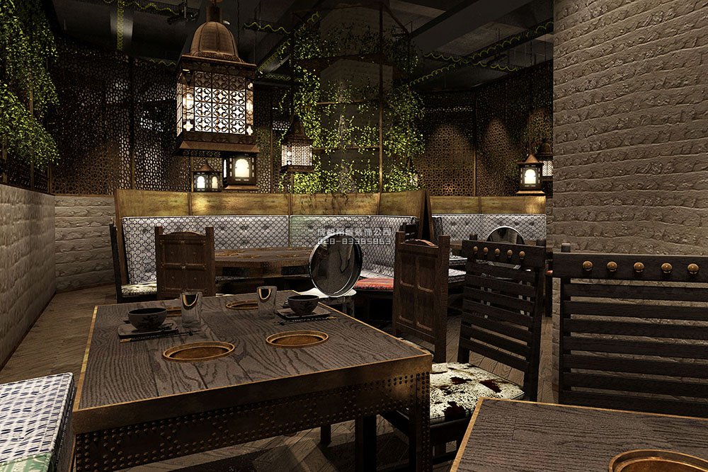 1000平创意火锅店装修概念设计