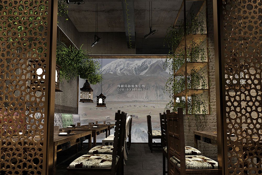 1000平创意火锅店装修概念设计