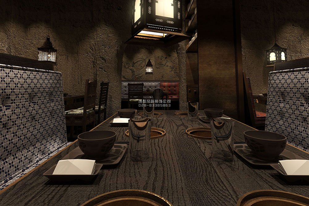 1000平创意火锅店装修概念设计