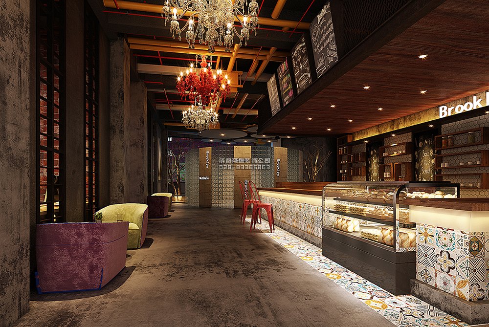 工业风咖啡厅装修效果图