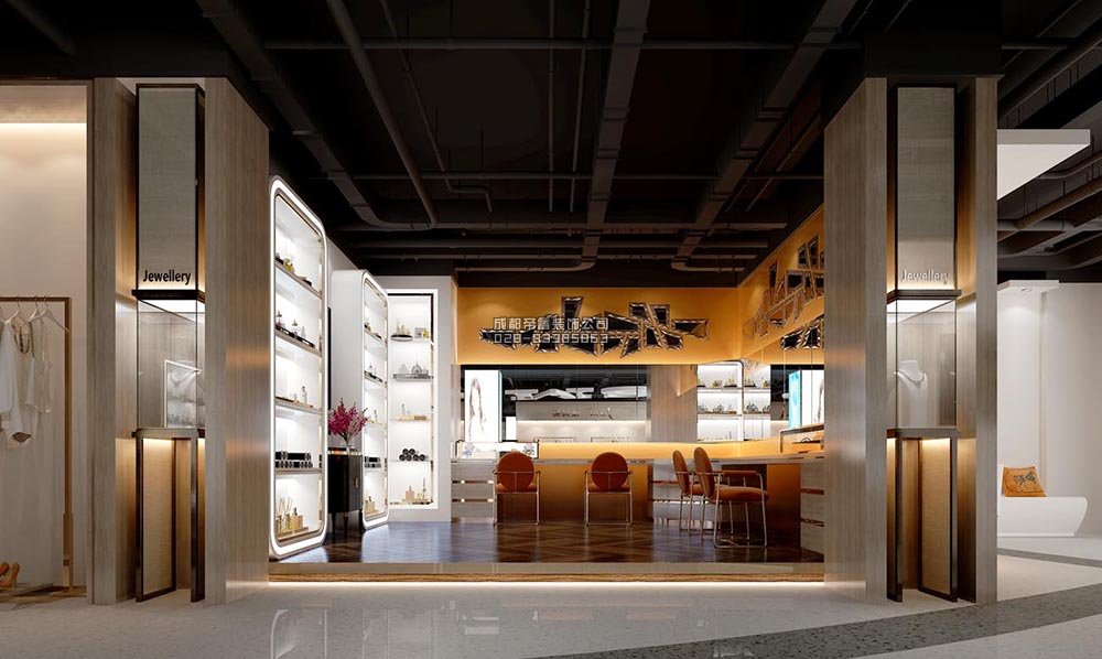 品牌香水旗舰店装修效果图