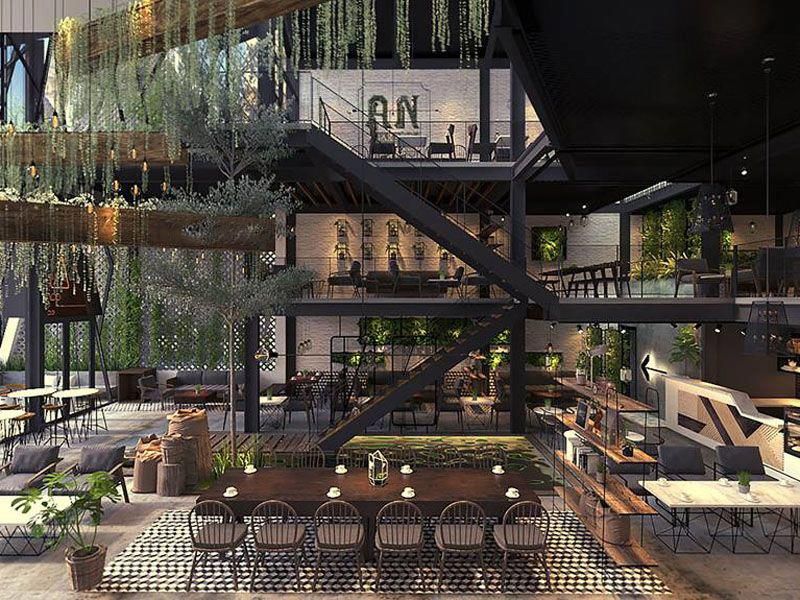 时尚咖啡厅装修效果图