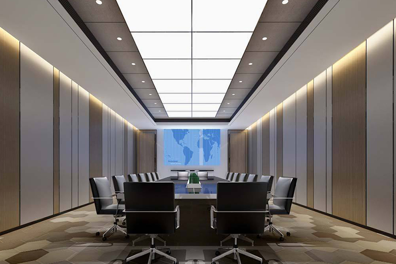 会议室灯光设计布置效果