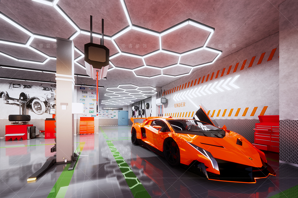 成都汽车美容店店面装修效果图