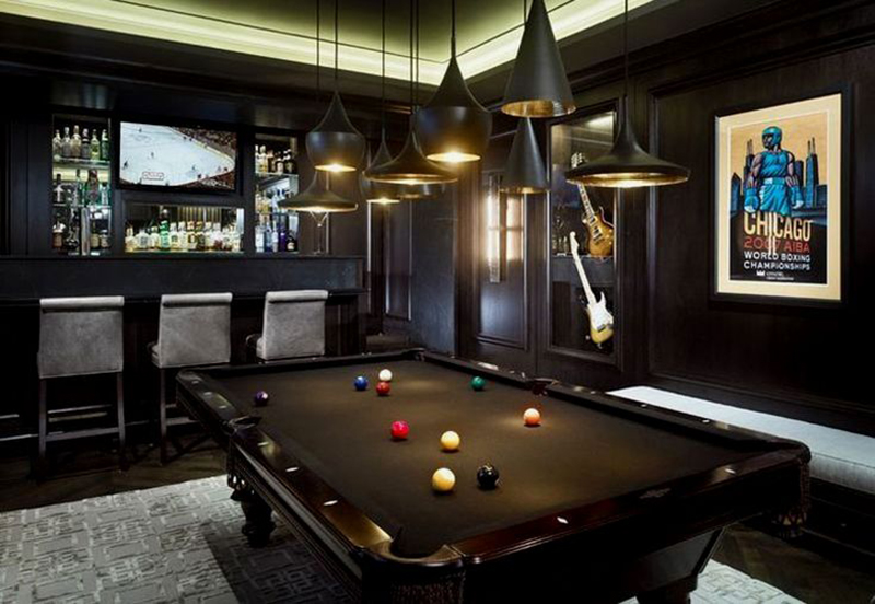 高档台球室装修设计效果图