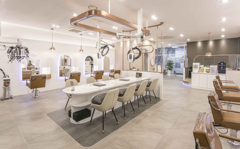 简单理发店装修效果