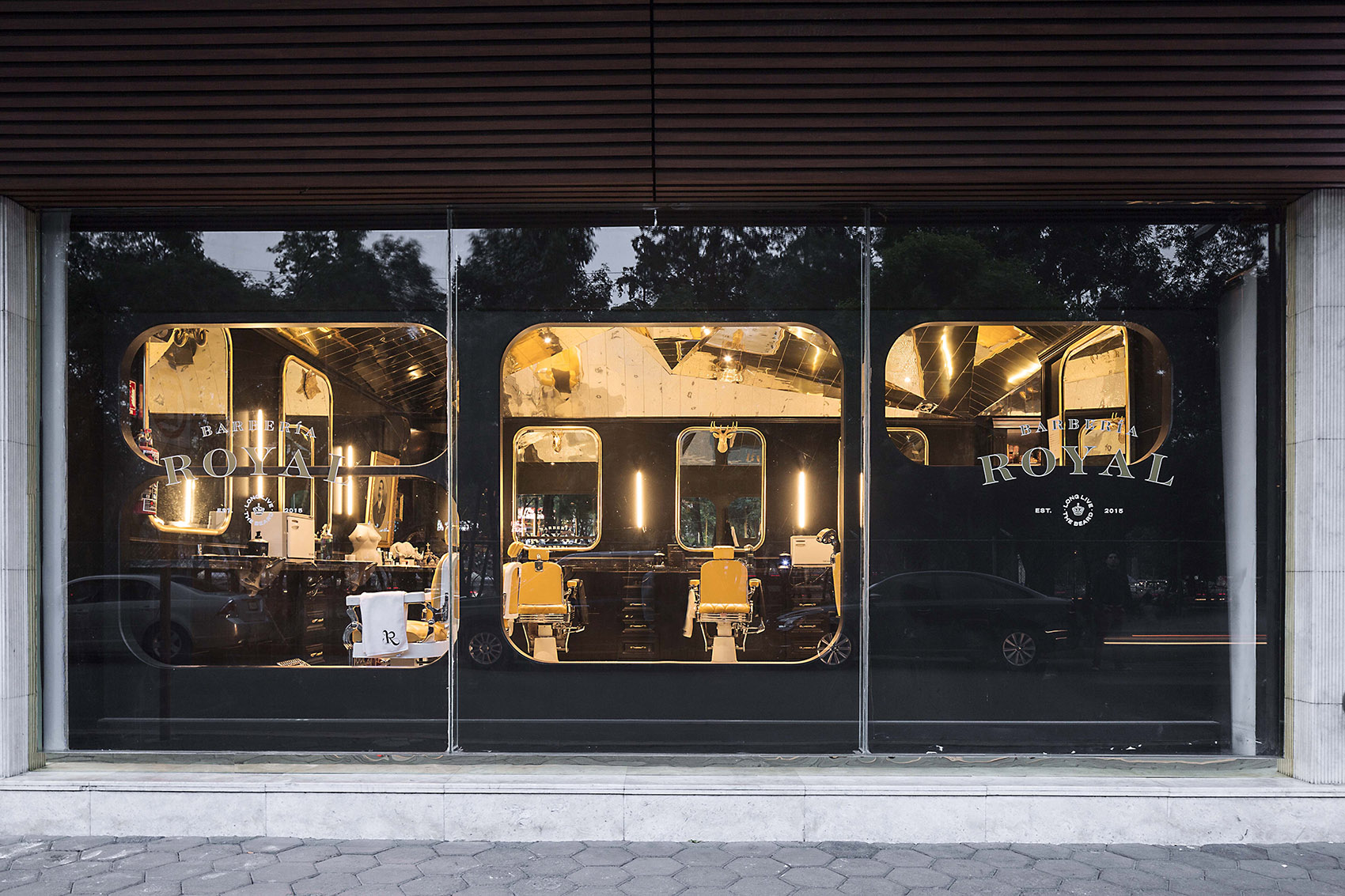 高档理发店装修效果图