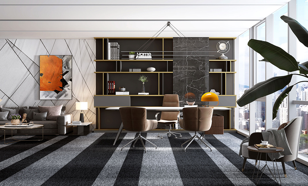 高清董事长办公室装修设计效果图