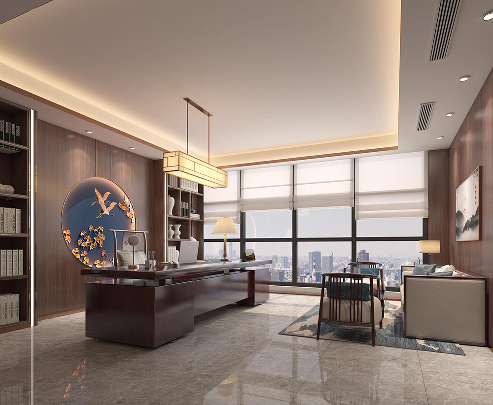 高清董事长办公室装修设计效果图