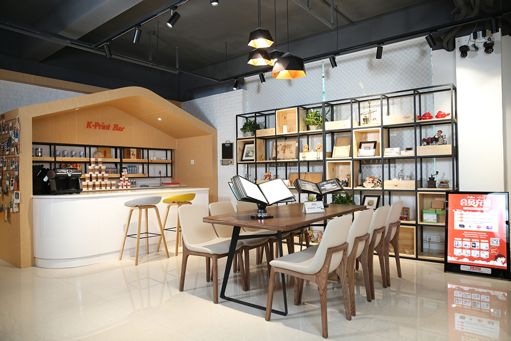 「快印店装修布置图」广告图文店装修效果图大全