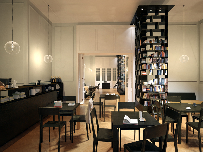 有格调的书吧装修效果图