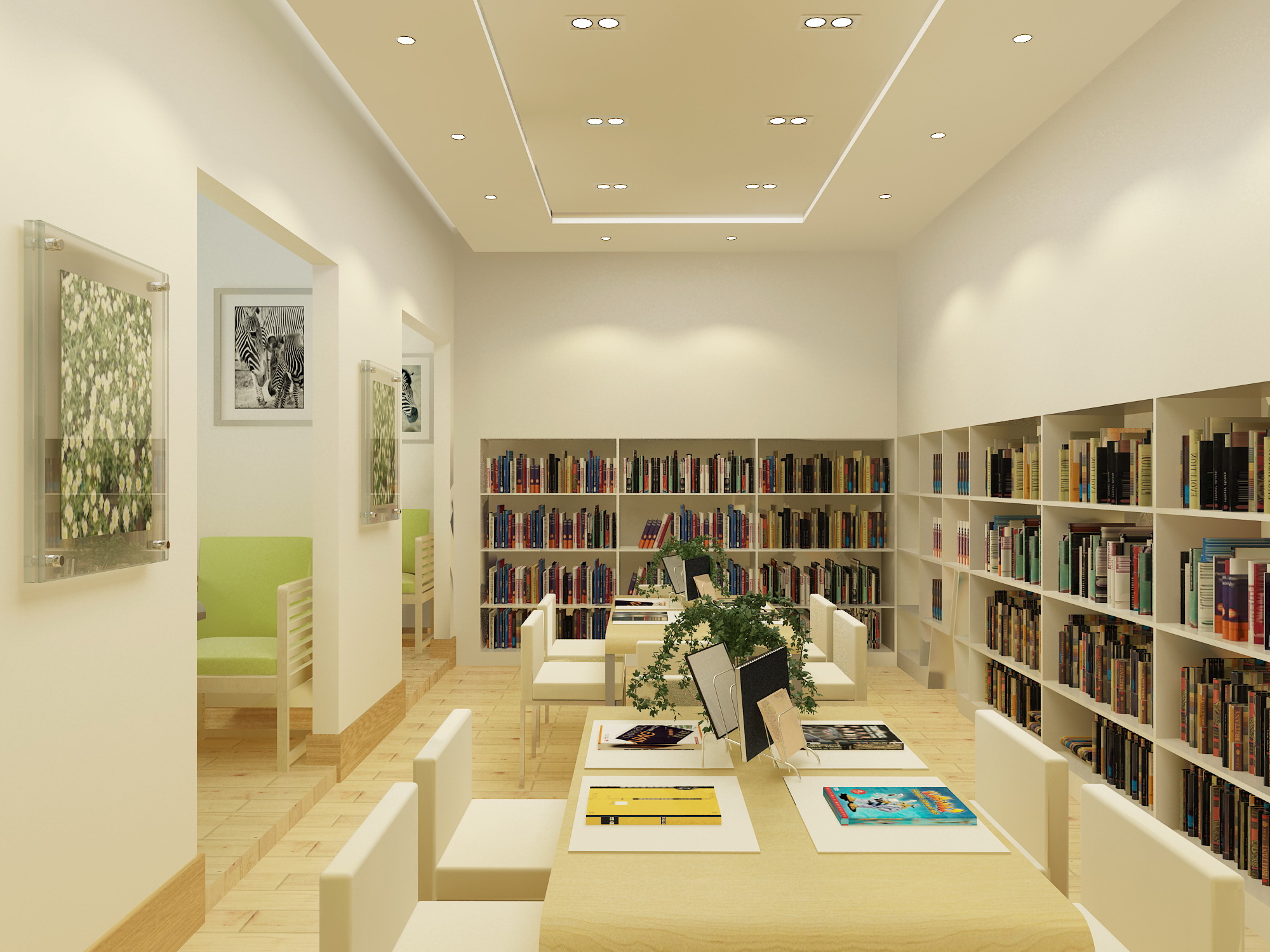 小型书吧阅读区装修设计效果图