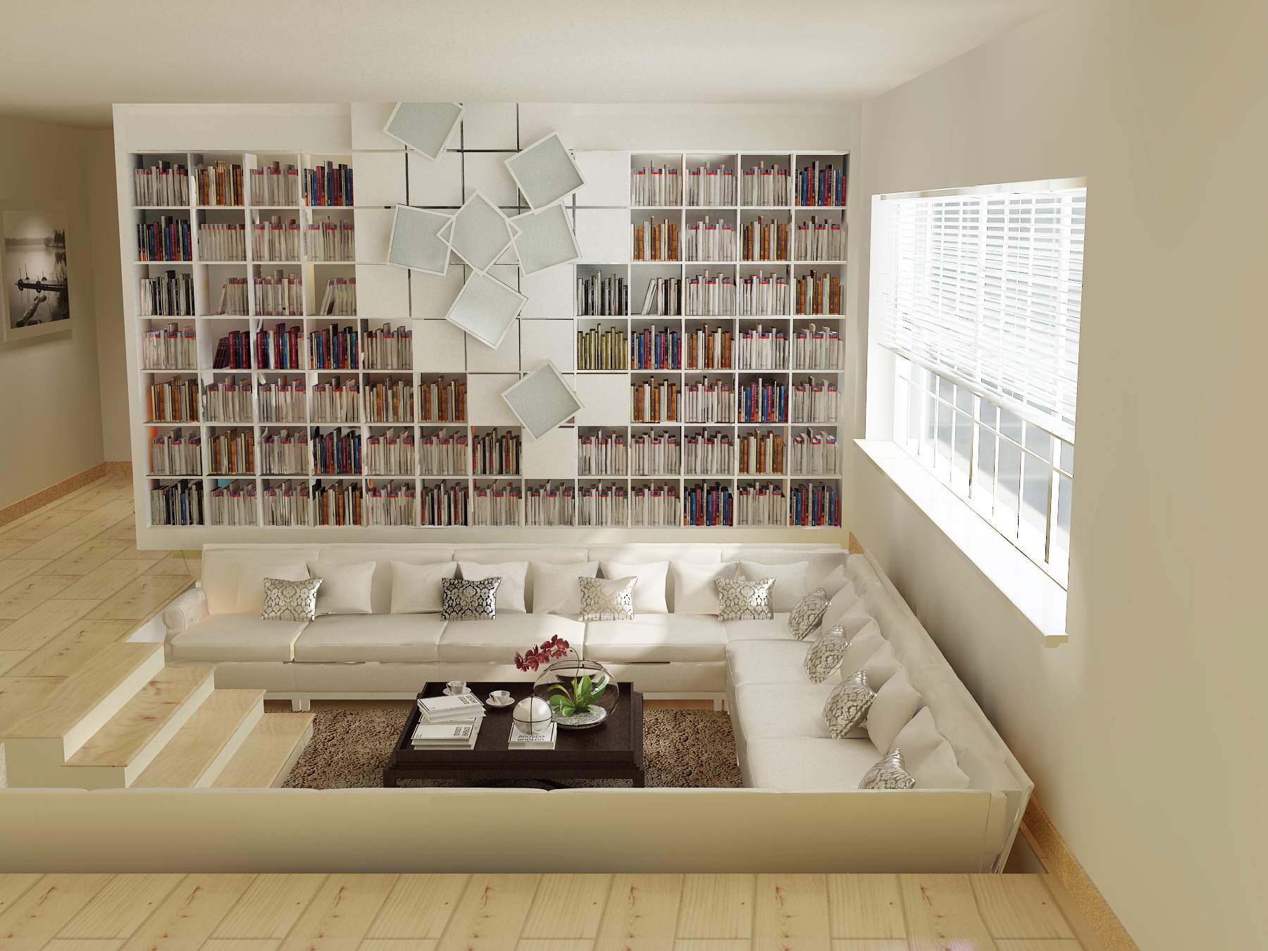 小型书吧休息室装修设计效果图