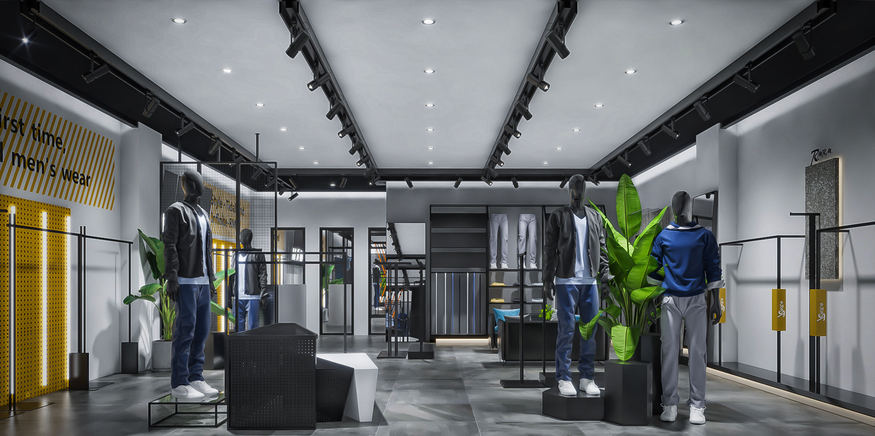 运动品牌折扣店装修设计效果图