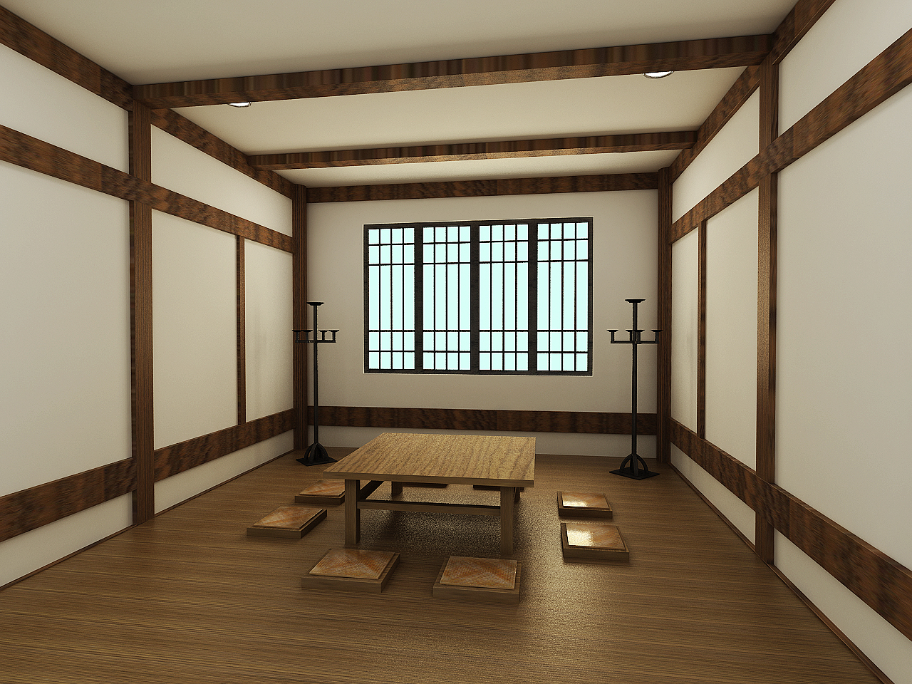 528平中式餐饮空间装修设计效果图