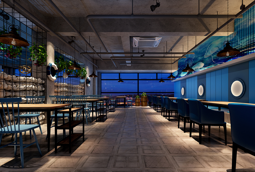 纸包鱼餐厅装修图片