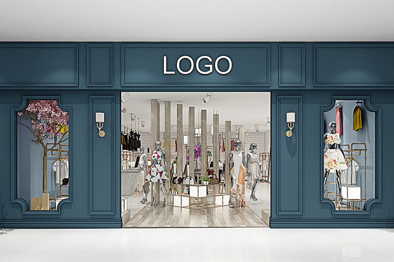 服装店门头装饰效果图片