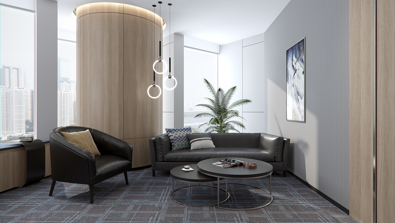 信息科技公司办公室装修设计图片