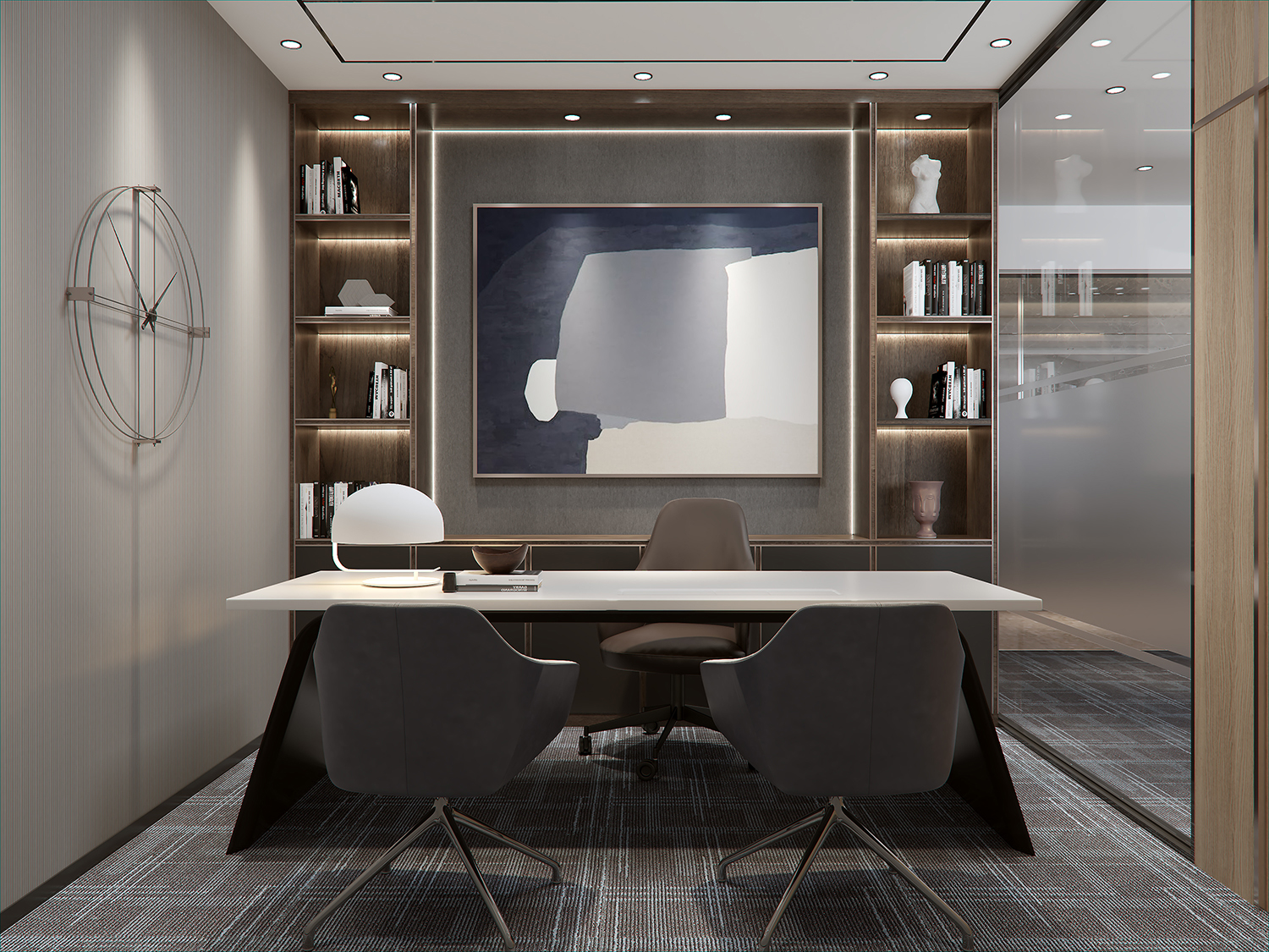 信息科技公司办公室装修设计图片