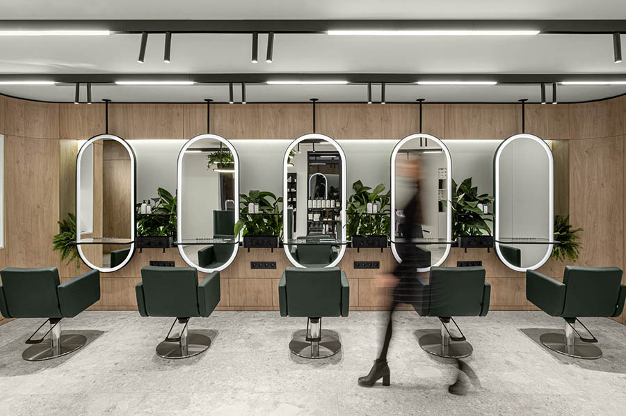 理发店镜子与镜子的距离